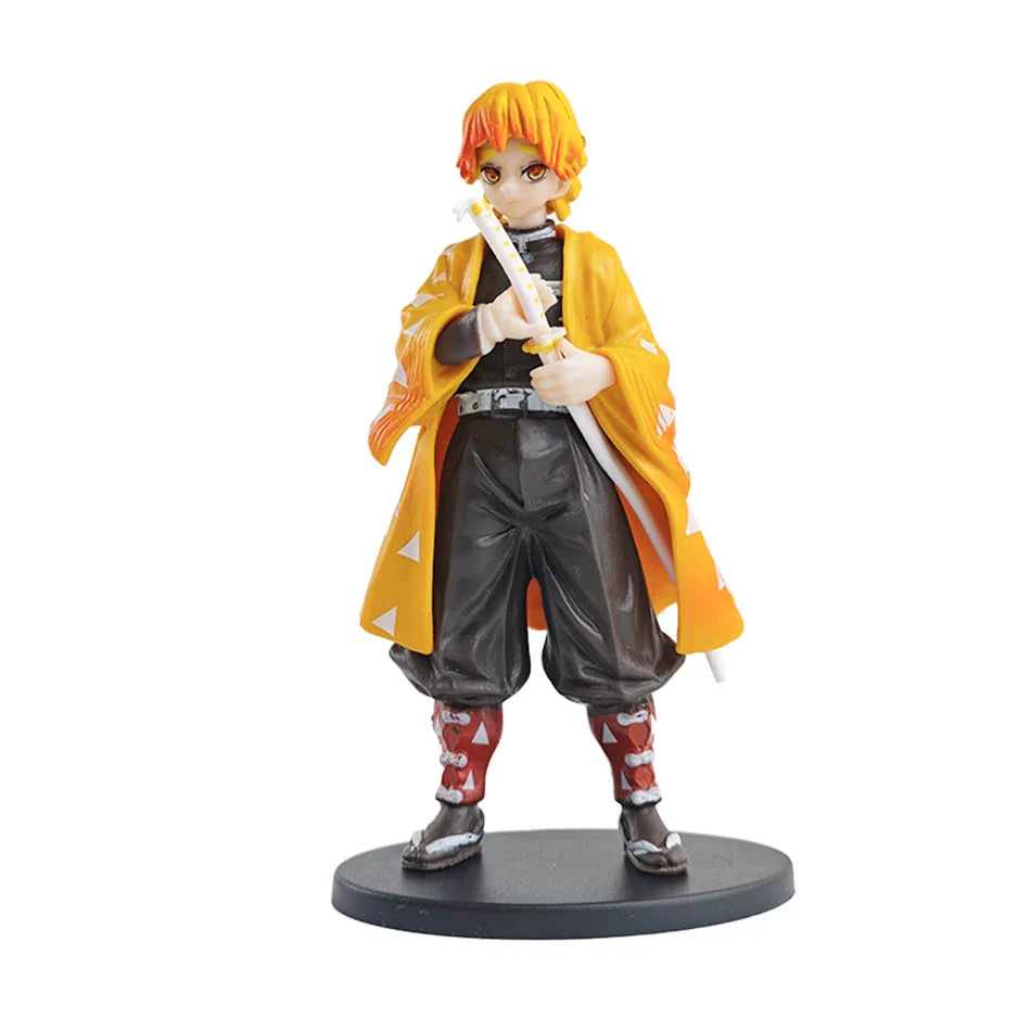 16cm Anime Demon Slayer Kimetsu no Yaiba Figure Kamado Tanjirou Action Figure Agatsuma Zenitsu Nezuko Warrior PVC Doll Model Toy