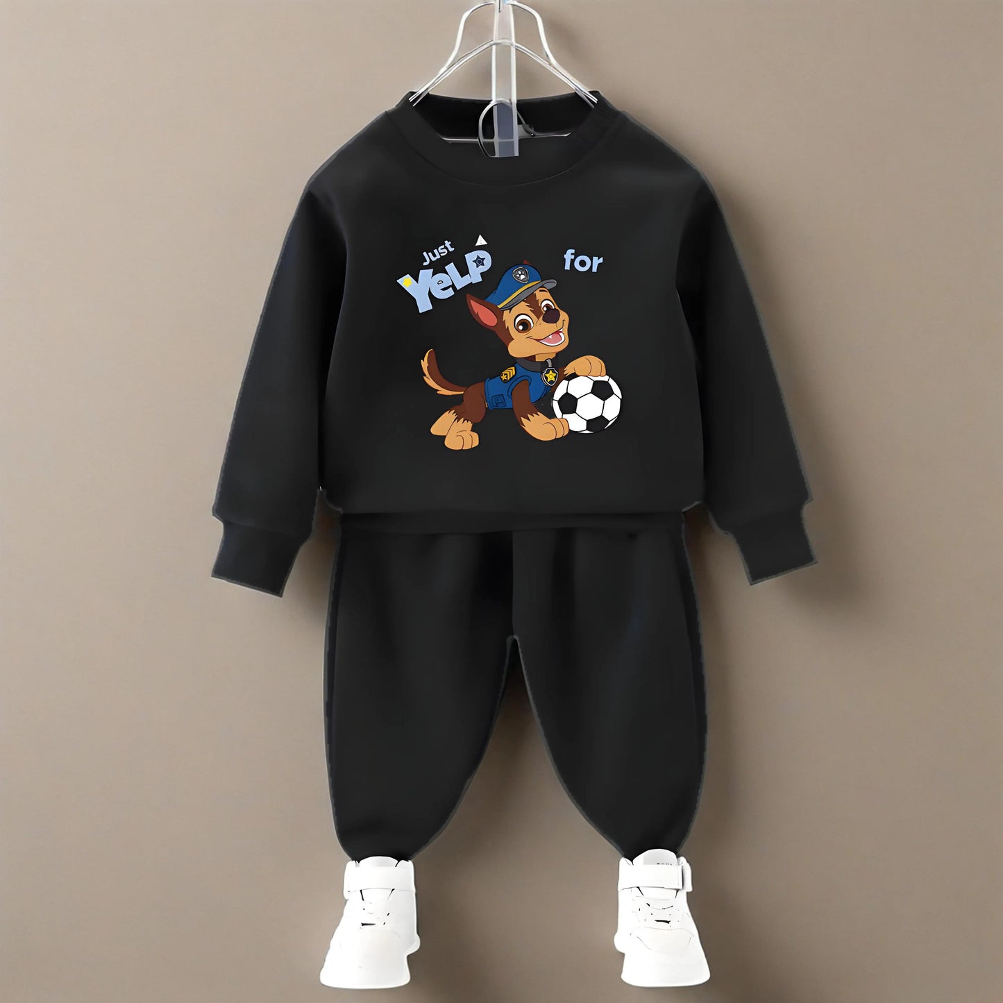 PAW Patrol Spring Fall Boys O Neck Pullover and Sweatpant Two Piece Set Children's Casual Hoodies Sets Kids Sport Clothes Suit