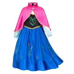 Fancy Girl Anna Elsa LED Dress Halloween Children Cosplay Snow Queen Princess