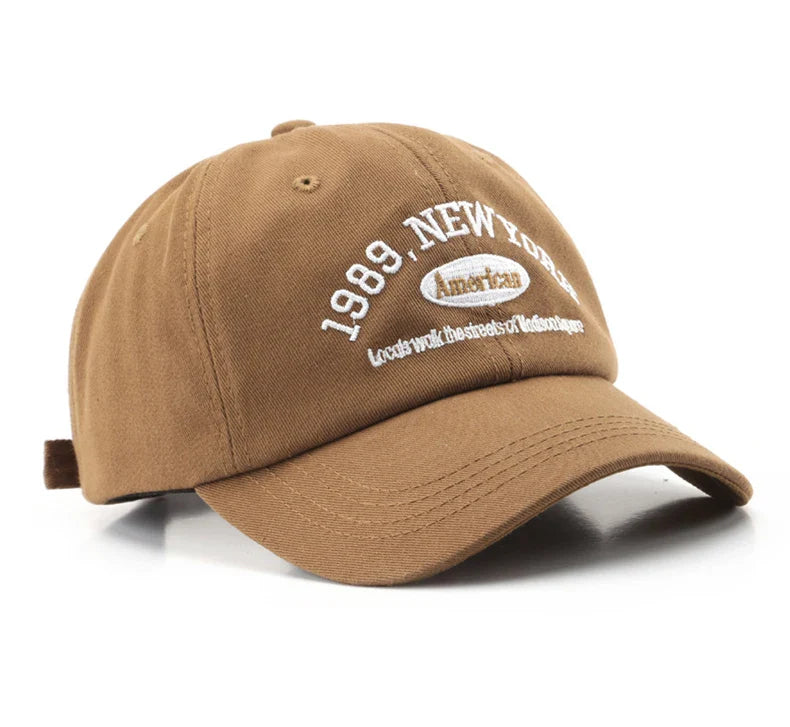 Korean Retro Baseball Hat Women's Autumn Winter Versatile Ins Street Letter Embroidered Caps Summer Couple Men