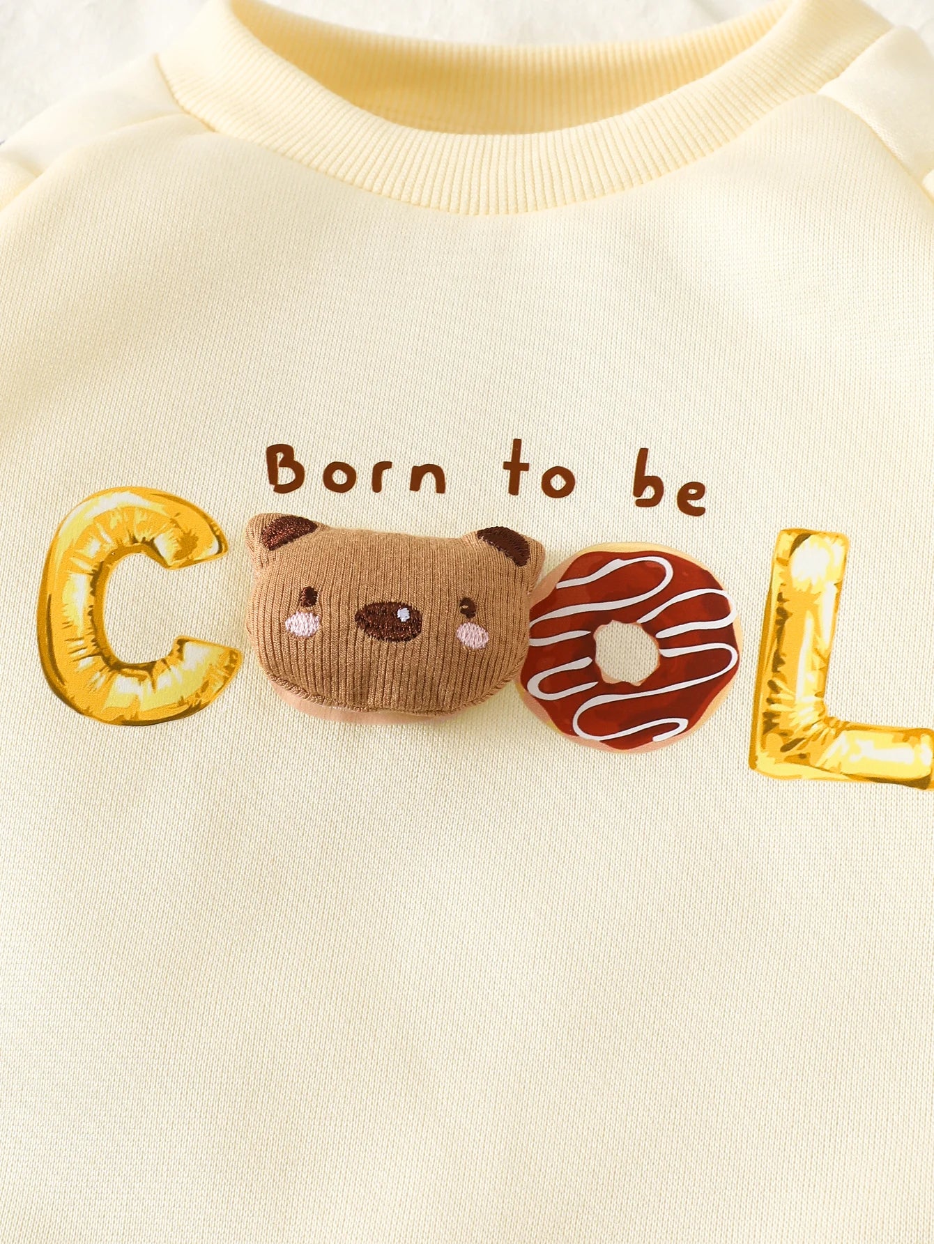 Winter Toddler Boys Clothes Sets Funny Bear Pattern Long Sleeve Thick Top And Printed Pants 2-Piece Set Children's Clothing