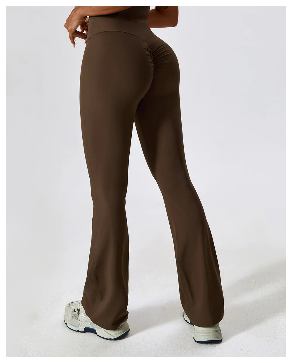 Women Wide-leg Pants Yoga Leggings Tights High Waist Leisure Flared Pants Dance