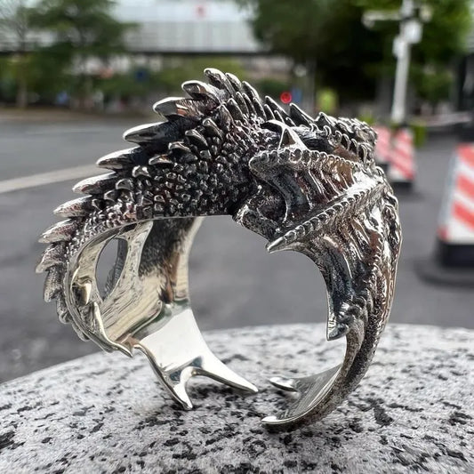 Rings Gothic Punk Style Pterosaur Wings Opening Adjustable  Rings Vintage