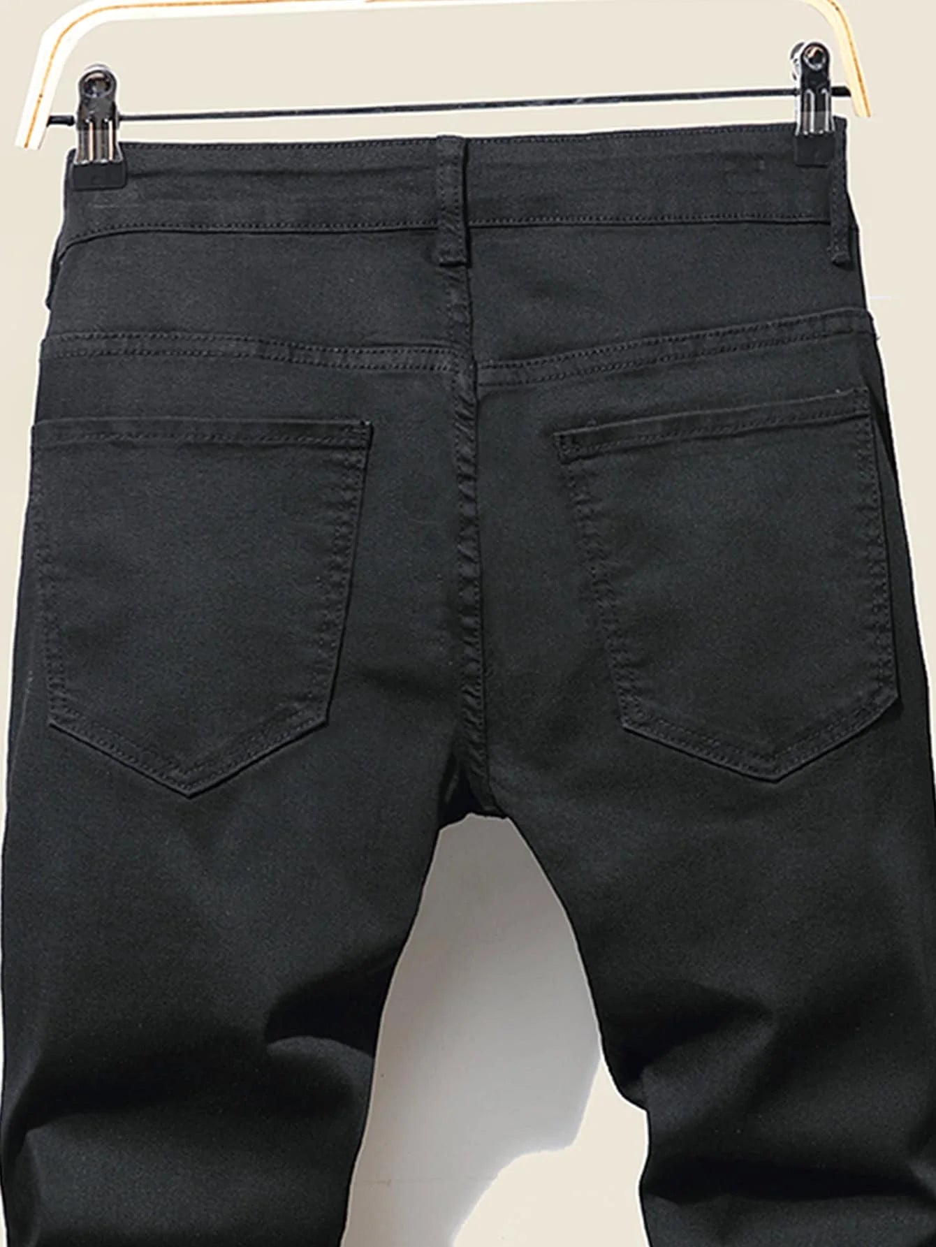 Men's Jeans Cool Ripped Skinny Trousers Stretch Slim Denim Pants
