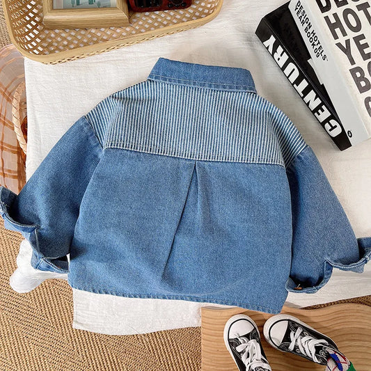 Denim Jacket For Boys Fashion Children Clothing Kids Baby Boys Clothes Outerwear