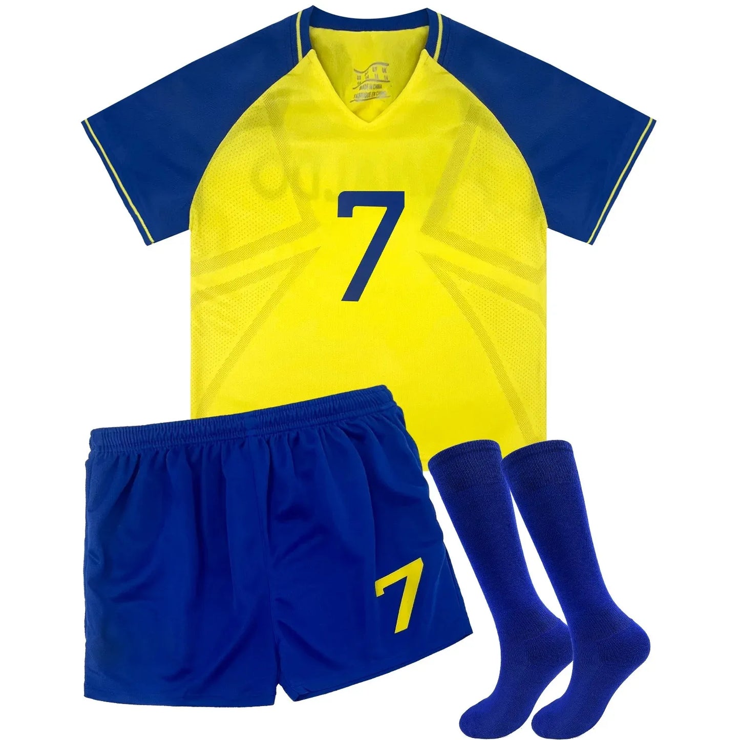 Children's sport set boy girl Portuguese Fans shirt Training wear men and kids games soccer kits Set for 4-13 Years