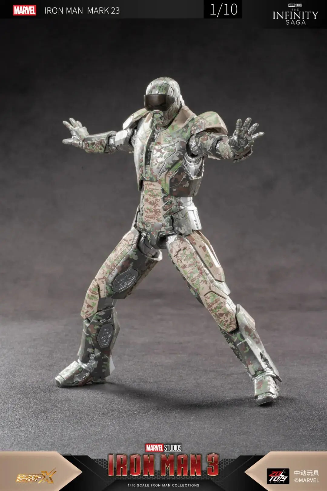 Original ZD Toys Iron Man Tony Stark MK9 MK14 MK12 MK27 MK15 MK35 MK22 MK40 Hammerhead Action Figure Anime Collect Model Gifts