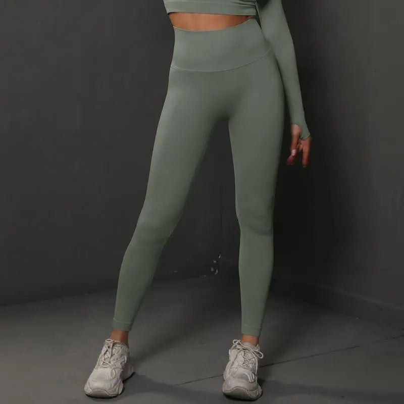 Women Seamless Yoga Pants Fitness Sports Running Sportswear Stretchy Lifting Tights