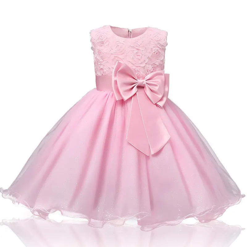 Flower Girl Dress Tutu Fluffy  Baby Girls Dresses Vestidos Wedding Party Children