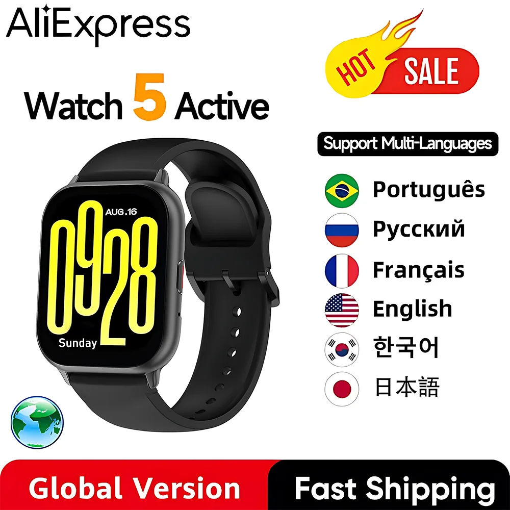 Watch 5 Global Version 2.0" 60Hz AMOLED Screen Built-in GNSS Bluetooth Call 150+ Sports Modes7Days Battery Life For Xiaomi Redmi