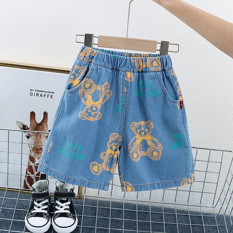 New Summer Baby Girls Clothes Suit Children Boys Fashion Cartoon Shirt Shorts 2Pcs/Sets Toddler Casual Costume Kids Tracksuits