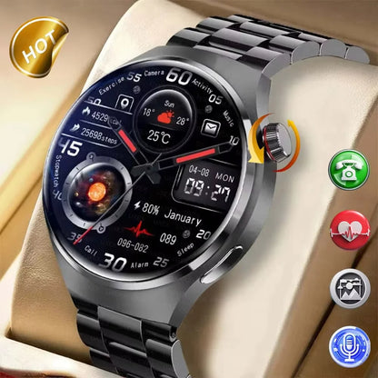 Watches pro 2026 New Men's Smartwatch High-Definition Screen Health Tracker Bluetooth Call Voice Assistant Sports Smartwatches