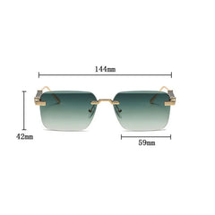 Sunglasses For Men Vintage Rimless Sunglasses Women