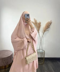 Hooded Muslim Women Hijab Dress Full Cover Prayer Garment Jilbab Abaya Long Khimar