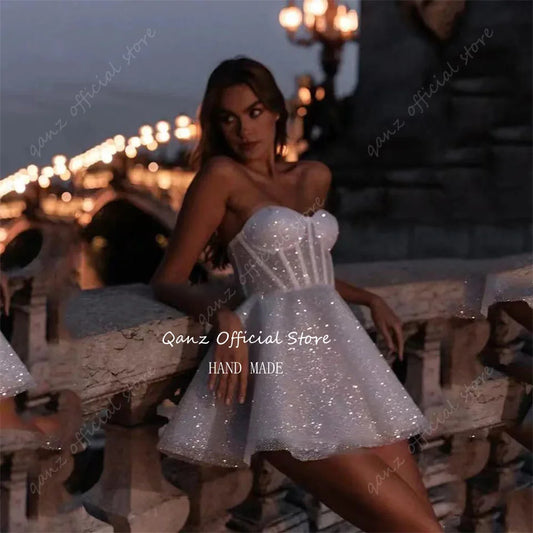 White Bridesmaid Dresses: Wedding Dresses Tulle Sweetheart A Line Bridal Gowns