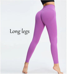 Seamless High Waist Nude Yoga Pants Women's Honey Peach Hip Lifting Tight Fitness