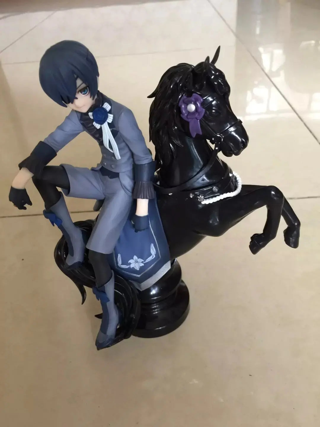 Black Butler Ciel Phantomhive Sebastian Michaelis Anime Figure Model Statue Boys Collection Desktop Decoration Ornament Toy Gift