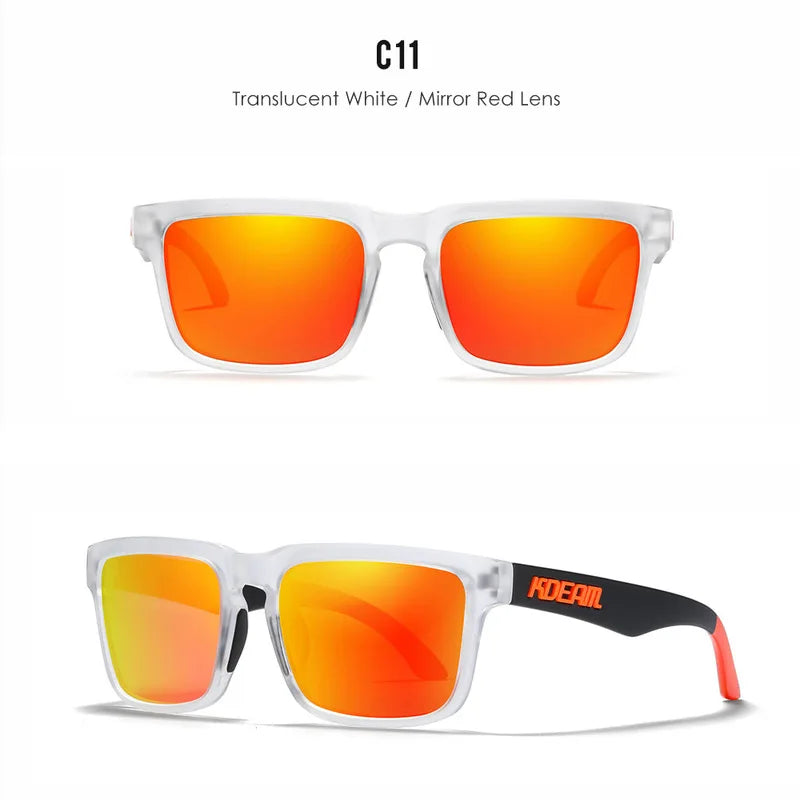 Sunglasses for Men Transparent Gray Frame Fashion Unisex Outdoor