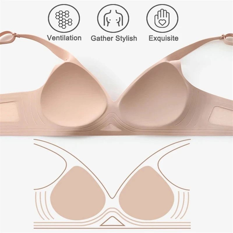 Seamless Bras For Women Women's Bras Super Push Up Bra Thin Soft Female