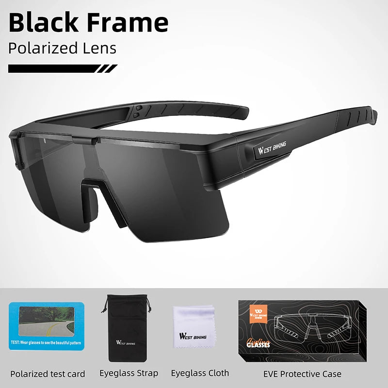 Sunglass Photochromic Cycling Glasses Men Women Fit Over Myopia Glasses