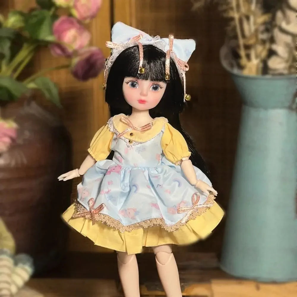 Ball jointed Doll Toys Bjd Dolls For Girls Dolls 1/6 Starry Gray Eyes 30cm Lolita Fashion Dress DIY Toy Children Birthday Gifts