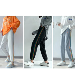 Sweatpants for Women Rainbow Harem Pants High Waist Running Jogger Baggy