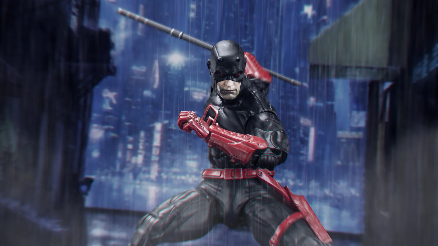 In Stock - FlefToys Marvel Daredevil Classic Red Shadowland Reborn Black 8" Action Figure Devil Defenders Matt Murdock Legends