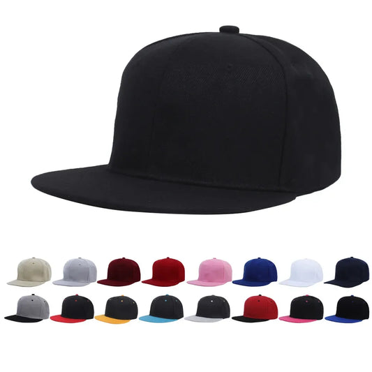 Unisex Cap Acrylic Plain Snapback Hat Adult Hip Hop Baseball Caps for Men