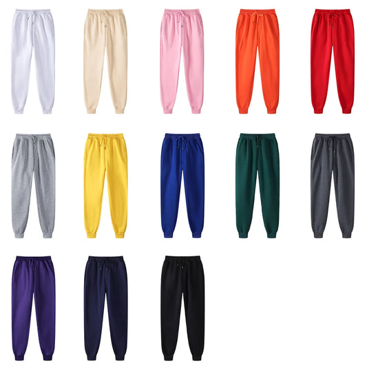 Plain Fleece Sweatpants Men Sportswear Black Jogging Pants Jogger Wholesale