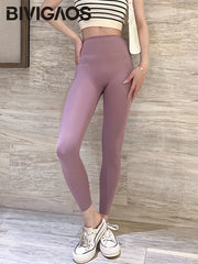 Spring Seamless Shark Leggings Women Multicolor Thin High Waist