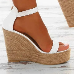 Woman Summer Wedge Sandals Platform Ladies High Heels Shoes Women