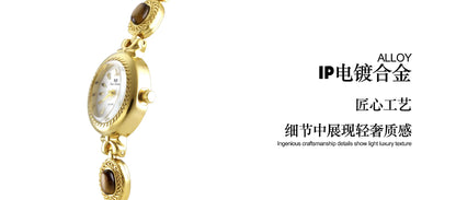 Oval Gold Women Watches Luxury Brand Dress Casual Quartz Small Dial Ladies Wrist Watches Rhinestone Gold Watches for Women 2025