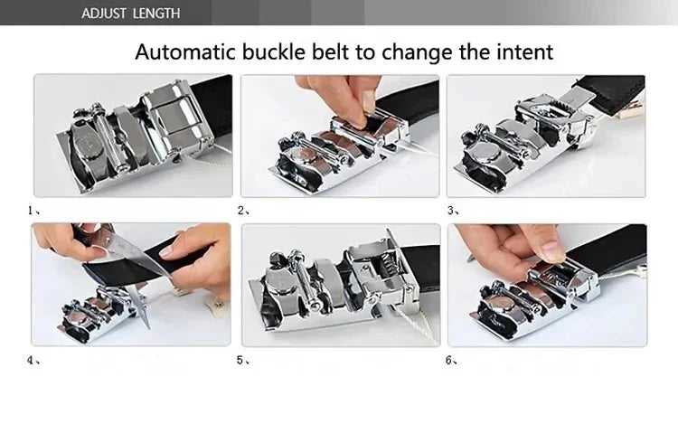 Belts Famous Brand Designer Belt Men Plus Size 130 140 150 160 170cm High Quality PU Leather Luxury Belts Metal Automatic Buckle