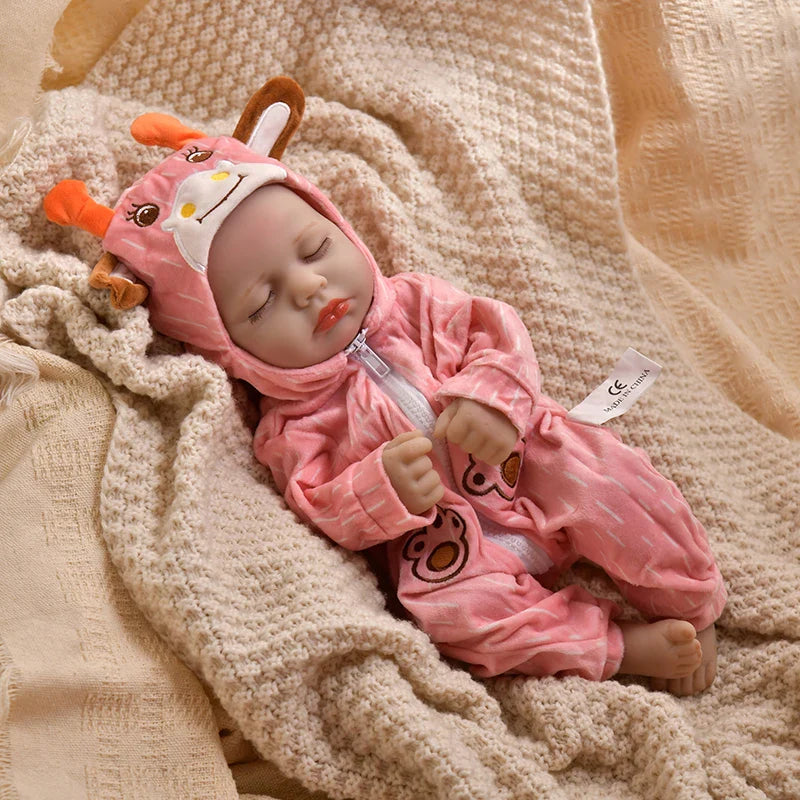 16 Inch 40cm Loulou Full Body Soft Vinyl Girl Reborn Baby Doll Lifelike Bebe Reborn Doll Toys Realistic Baby Doll Toys