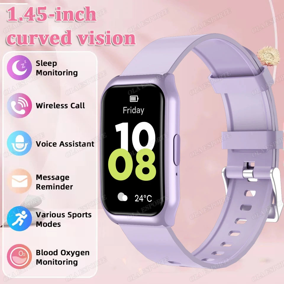 Smart Watch Women Men  AMOLED Screen Health Heart Rate Monitoring Bluetooth Call IP68 Waterproof Outdoor Sport Call Smartwatch