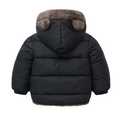 2023 Boys Jackets Children Hooded Outerwear Girls Warm Jacket