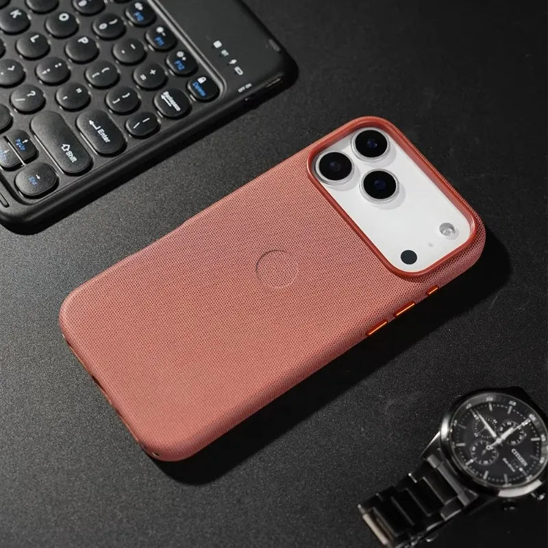 @Original For Apple Magsafe Techwoven Magnetic Case For IPhone 17 Pro Max Wireless Charging With animation Protective Cover Cap