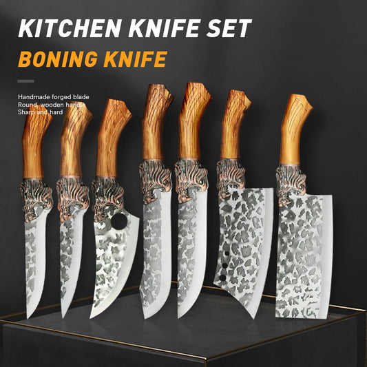 Butcher Knife Stainless Steel Boning Knife Handmade Forging Chef Knives meat