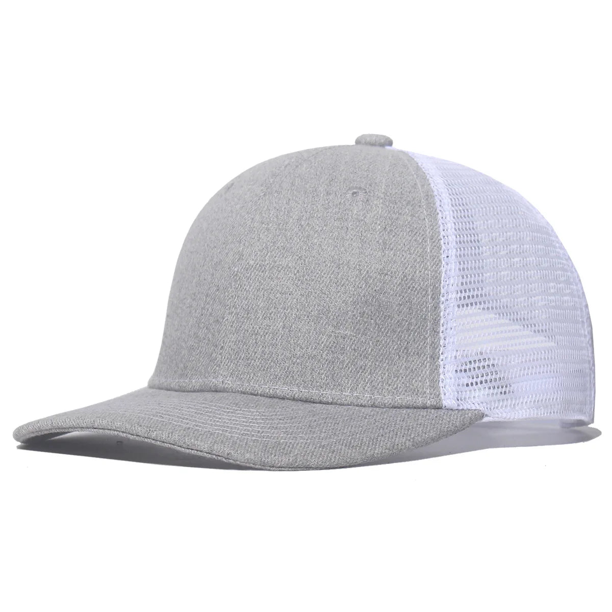 New Fashion Slight Curved Brim Baseball Cap For Men Women Summer Breakable Net Blank Truck Caps Sun Hat
