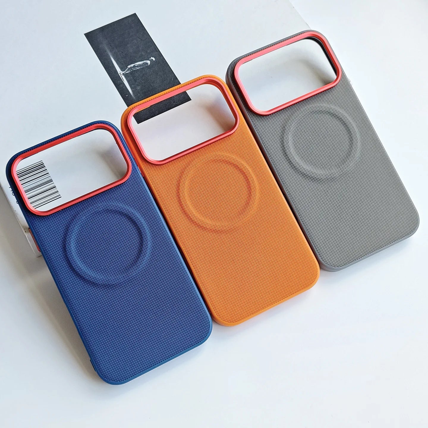 Leather Magnetic Case For Iphone 17 Pro Max/17 Pro/17 Magsafe Charging Grain Diamond Textured Individual Buttons Leather Cover