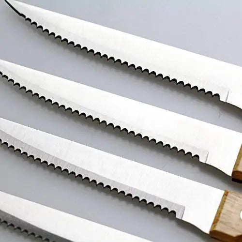 4/6/8pcs Kitchen Steak Knife Set Durable Stainless Steel 5 Inch Steak Knives Highly