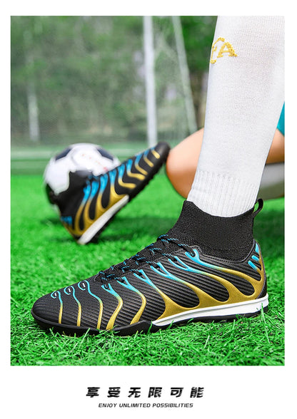 Original Men Football Field Boots Training Shoes TF/AG Professional Soccer Shoes