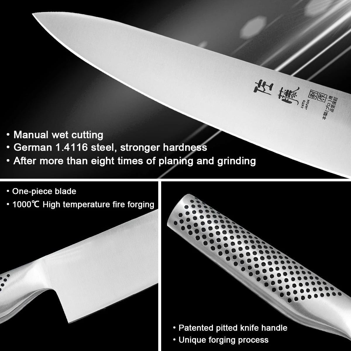 Japanese Kitchen Knife Set Fish Fillet Stainless Steel Meat Cleaver Chef Knife Sushi Knife