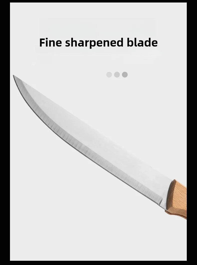 Cooking Knife Kitchen Supplies Wooden Handle Kitchen Fruit Knife Chef Knives Meat