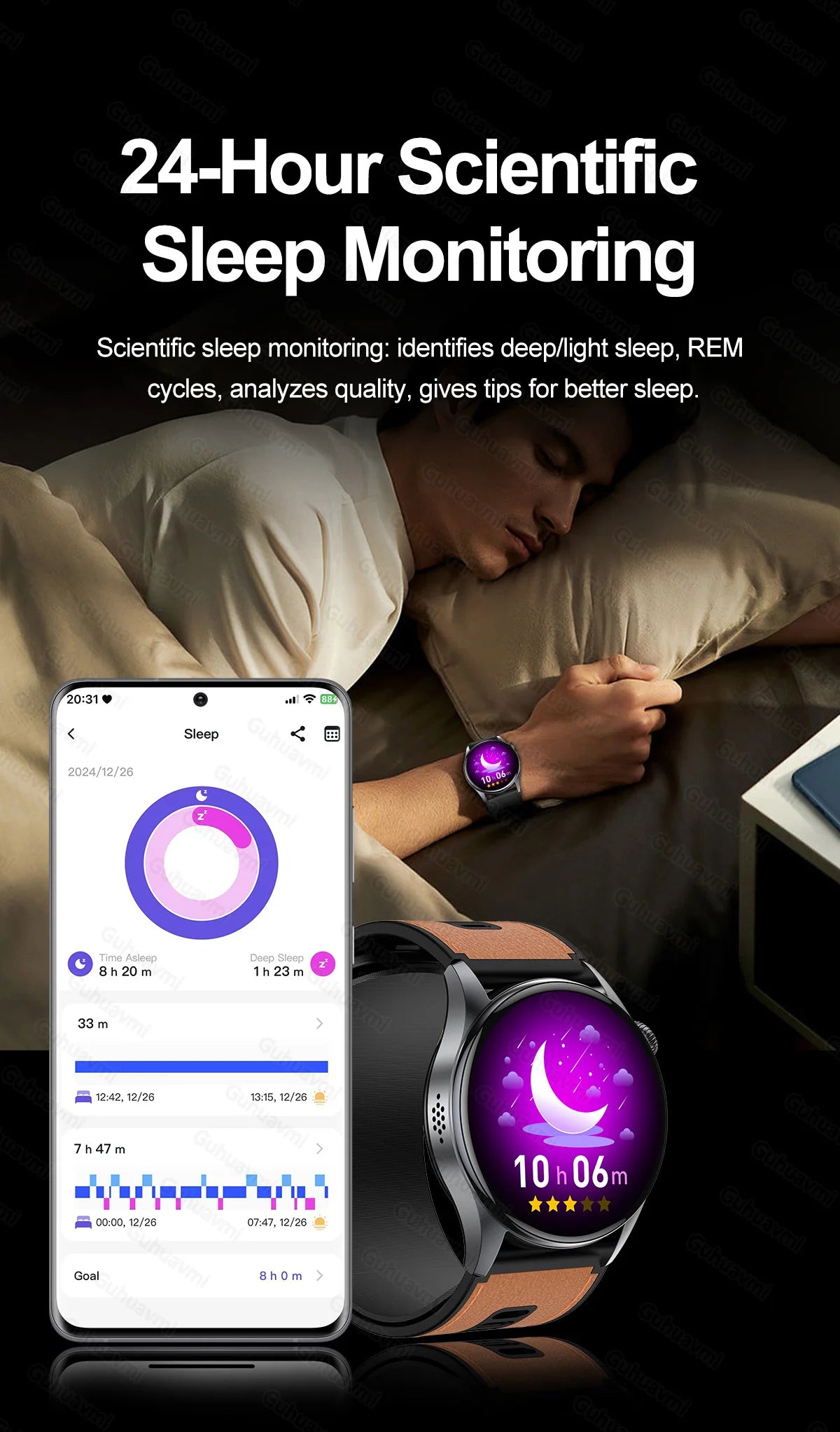 Smartwatch  AMOLED Screen Call ECG Sport Watchs