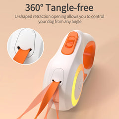 3M Retractable Dog Leash Roulette with LED Light Luminous Pets Leash