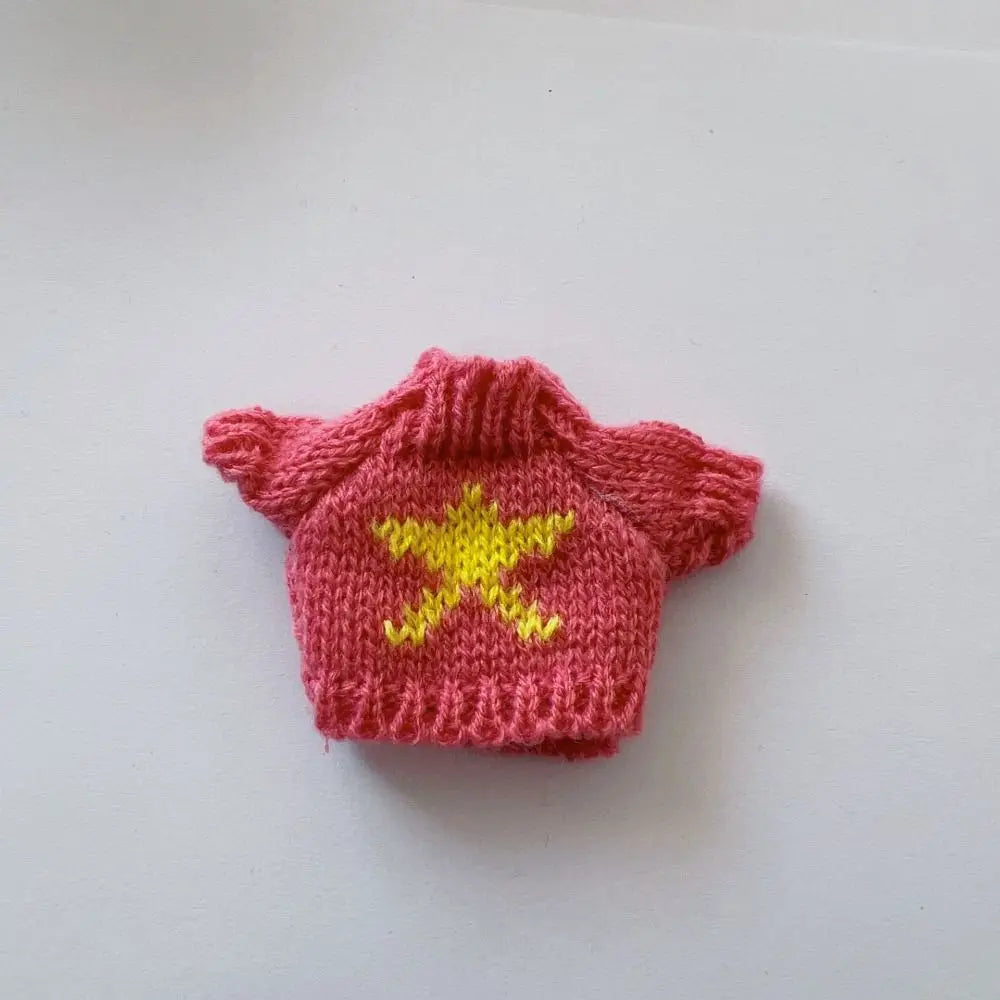 Christmas Style Dolls Sweater Dog Doll Clothes Cute White/Red/Green BJD Doll Clothes Mini 10cm for 16cm/17cm Bjd Doll