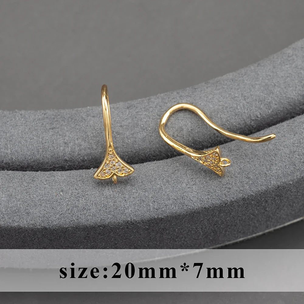GUFEATHER,20pcs/lot,M800,jewelry accessories,pass REACH,nickel free,18k gold plated,copper,connector,diy earrings,jewelry making