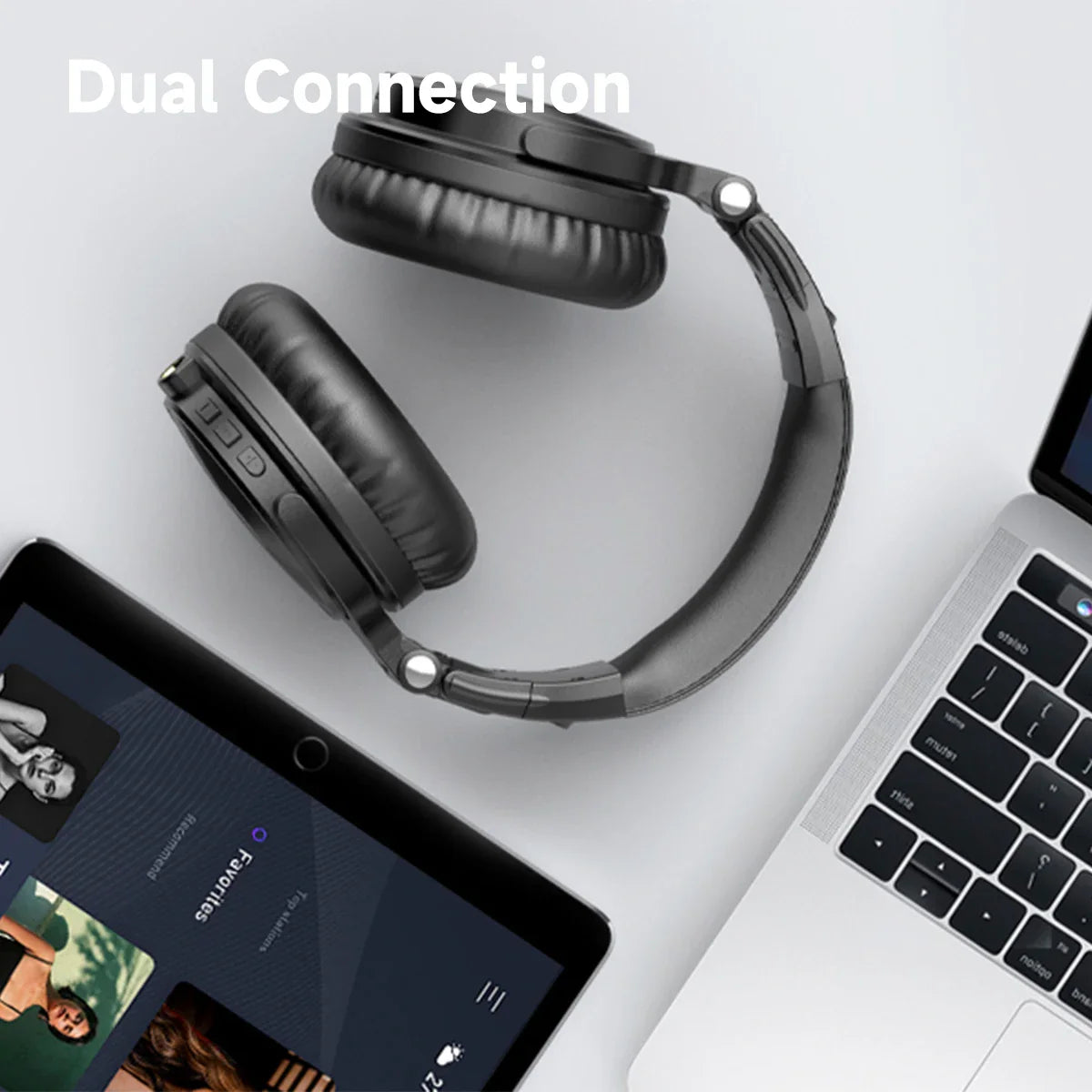 Oneodio Bluetooth Wireless Headphones With Microphone 110Hr Hi-Res Over Ear Bluetooth 5.2 Headset Earphone For Phone PC Sports