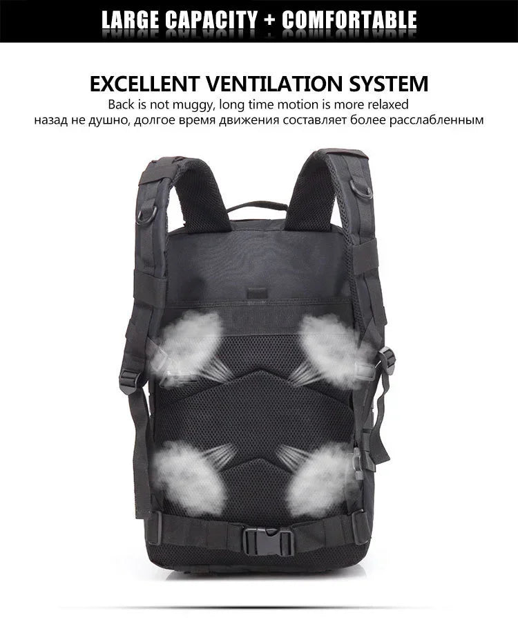 30/50L Tactical Backpacks For Man Hking Outdoor Survival  Bags 3P Assault Pack EDC Molle Pack For Trekking Hunting Bag